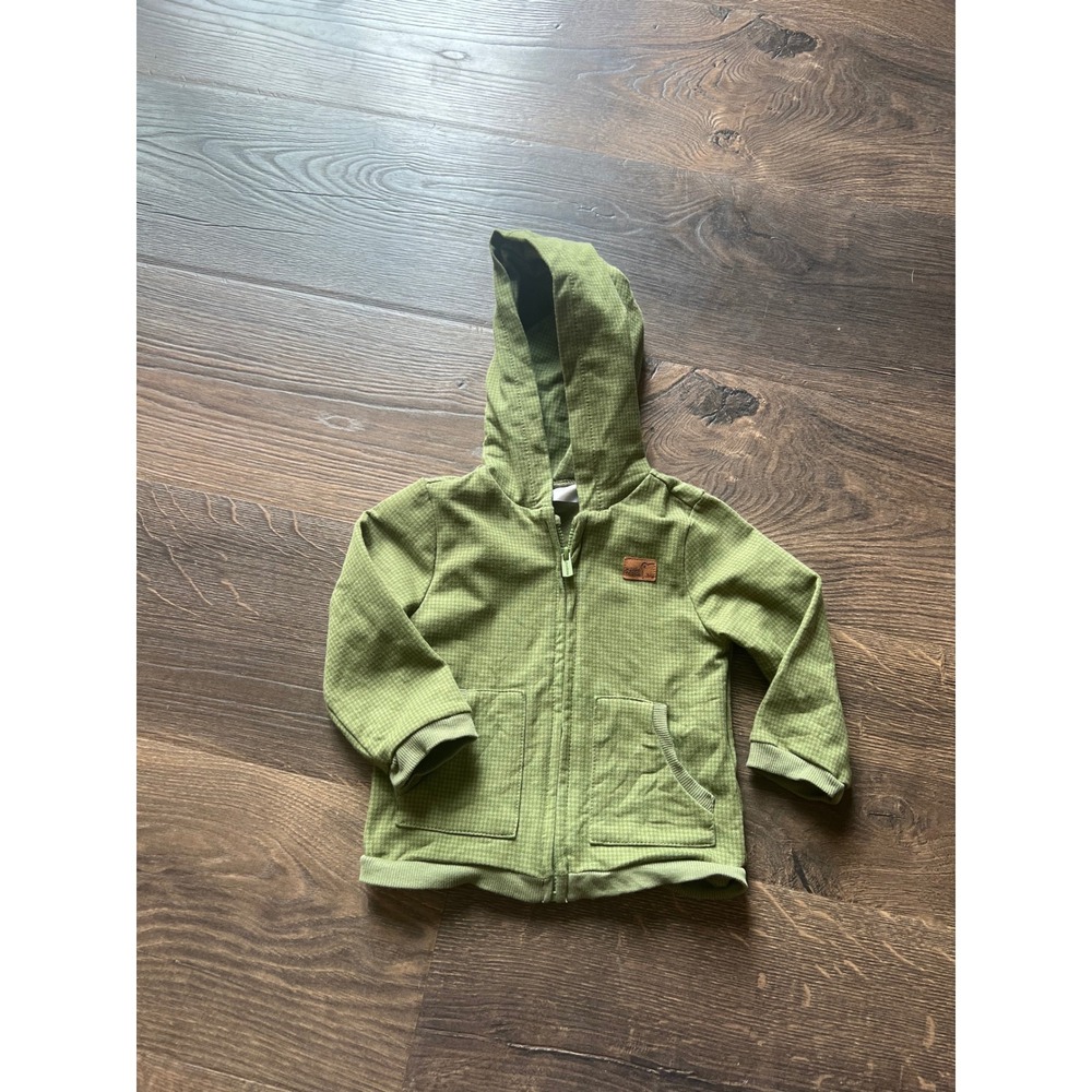 Mayoral Newborn Olive Green Waffle Knit Zip Up Hoodie 6-9 Months 75cm